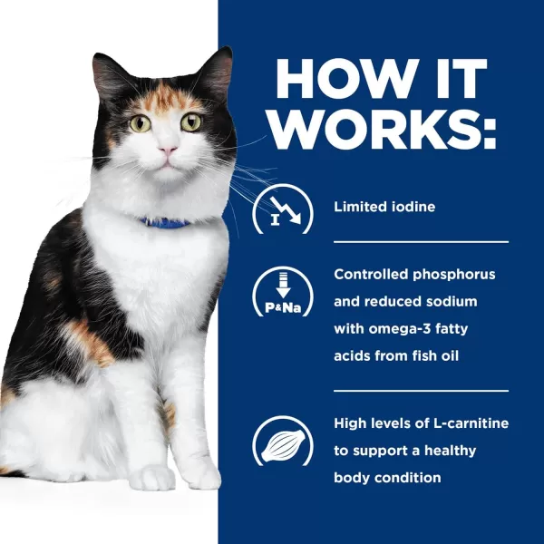 imageHills Prescription Diet yd Thyroid Care with Chicken Wet Cat Food Veterinary Diet 55 oz Cans 24Pack24 x 55 oz Cans