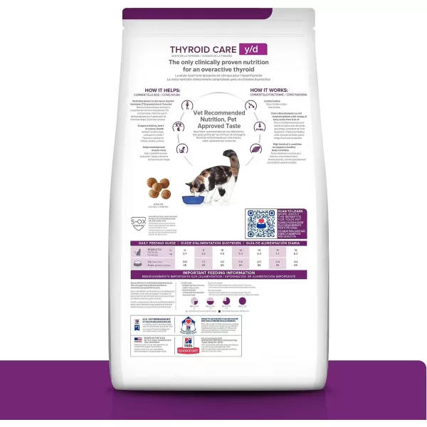 imageHills Prescription Diet yd Thyroid Care with Chicken Wet Cat Food Veterinary Diet 55 oz Cans 24Pack4 Pound Pack of 1