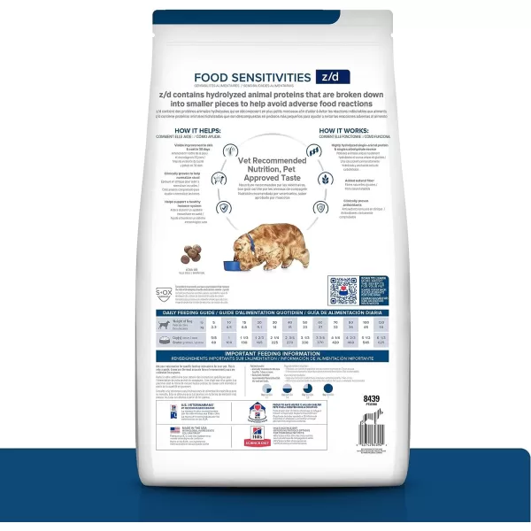 imageHills Prescription Diet zd SkinFood Sensitivities Dry Dog Food Veterinary Diet 25 lb Bag8 Pound Pack of 1