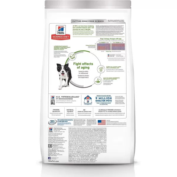 imageHills Science Diet Adult 7 Senior Vitality Dry Dog Food 125 lb BagHills Science Diet Adult 7 Senior Vitality Dry Dog Food 125 lb Bag