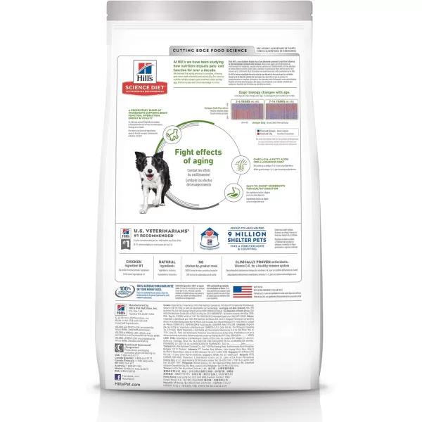 imageHills Science Diet Adult 7 Senior Vitality Dry Dog Food 215 lb BagDry Food 215 Pound Pack of 1