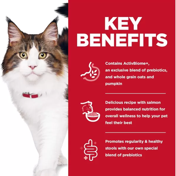 imageHills Science Diet Adult Cat Dry Perfect Digestion Chicken Brown Rice amp Whole Oats Recipe 35 lb BagSalmon Oats amp Rice 35 Pound Pack of 1
