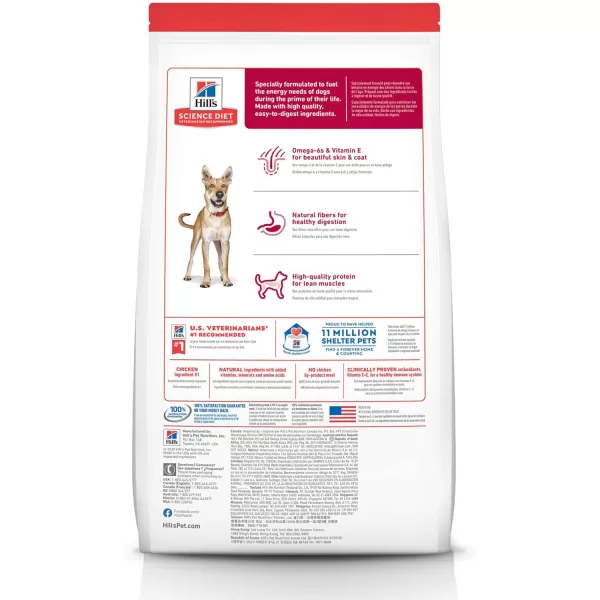 imageHills Science Diet Adult Chicken amp Barley Dry Dog Food 45 lb BagChicken amp Barley 45 Pound pack of 1