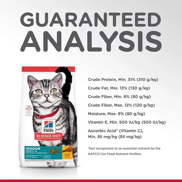 imageHills Science Diet Adult Indoor Chicken Recipe Dry Cat Food 155 lb Bag7 Pound Pack of 1