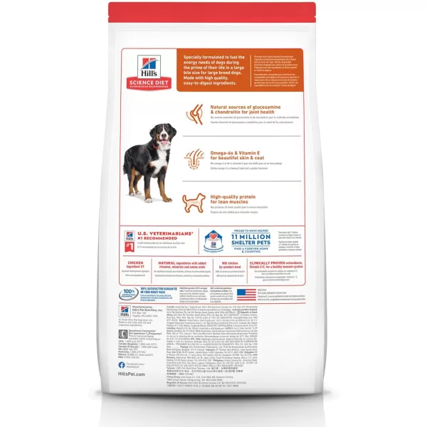 imageHills Science Diet Adult Large Breed Chicken amp Barley Dry Dog Food 45 lb BagChicken amp Barley 45 Pound pack of 1