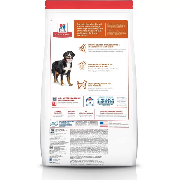imageHills Science Diet Adult Large Breed Dry Dog Food Shippable Frustration Free Packaging Box Chicken amp Barley Recipe 35 lb BagChicken amp Barley 15 Pound Pack of 1