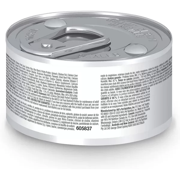 imageHills Science Diet Adult Perfect Digestion Wet Cat Food Chicken Vegetable amp Rice Stew 29 oz Cans 24PackHills Science Diet Adult Perfect Digestion Wet Cat Food Chicken Vegetable amp Rice Stew 29 oz Cans 24Pack