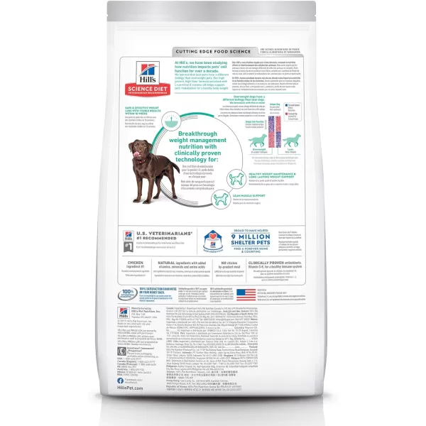imageHills Science Diet Adult Perfect Weight for Weight Management Large Breed Dry Dog Food Chicken Recipe 285 lb Bag285 Pound Pack of 1