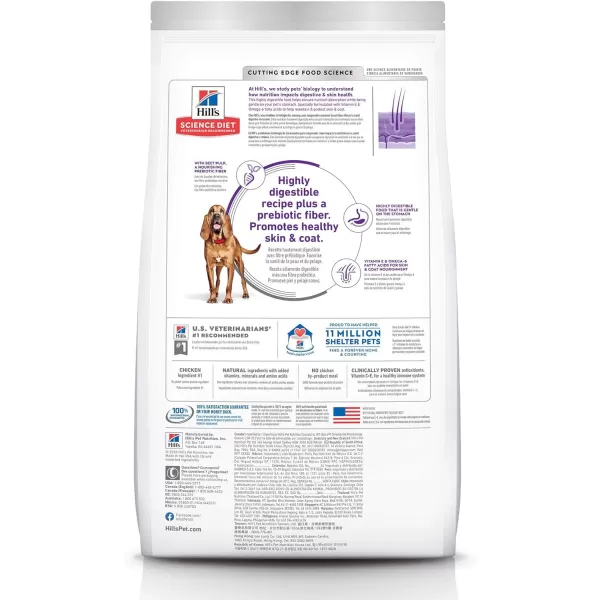 imageHills Science Diet Adult Sensitive Stomach And Skin Large Breed Dry Dog Food Chicken Recipe 30 lb BagHills Science Diet Adult Sensitive Stomach And Skin Large Breed Dry Dog Food Chicken Recipe 30 lb Bag
