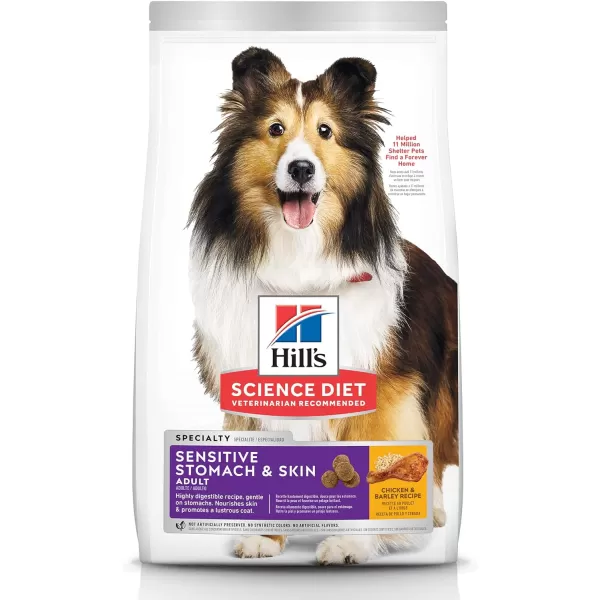 imageHills Science Diet Adult Sensitive Stomach amp Skin Chicken Recipe Dry Dog Food 36 lb BagVariety Bundle 2 Piece Set