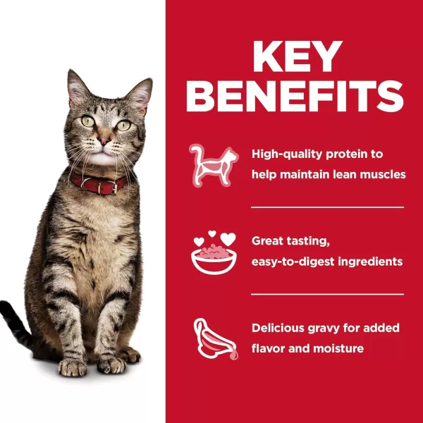 imageHills Science Diet Adult Wet Cat Food Pouches Variety Pack 12PackVariety Pack 28 Ounce Pack of 12
