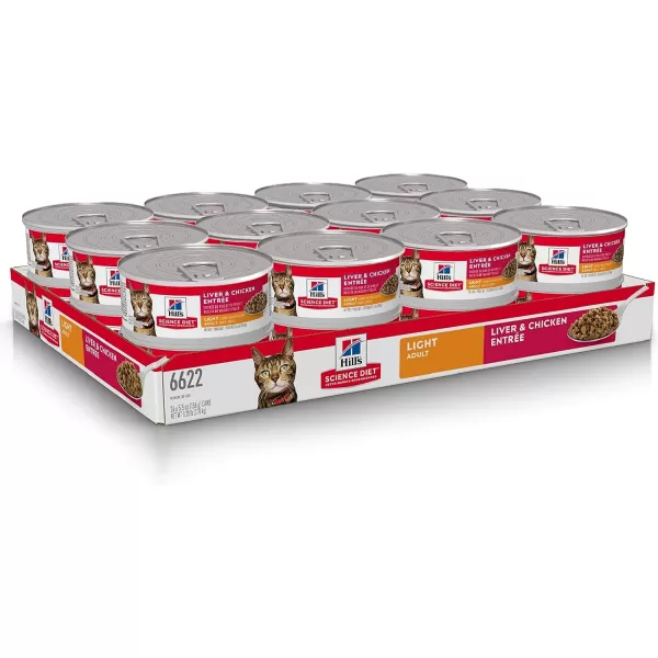 imageHills Science Diet Canned Wet Cat Food Adult Tender Chunks amp Gravy Recipes 55 oz Cans 24PackChicken 55 Ounce Pack of 24