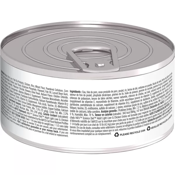 imageHills Science Diet Canned Wet Cat Food Adult Tender Chunks amp Gravy Recipes 55 oz Cans 24PackChicken 55 Ounce Pack of 24