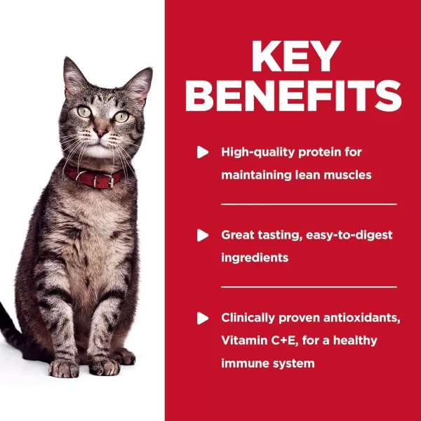 imageHills Science Diet Canned Wet Cat Food Adult Tender Chunks amp Gravy Recipes 55 oz Cans 24PackChicken Spinach 28 Ounce Pack of 24