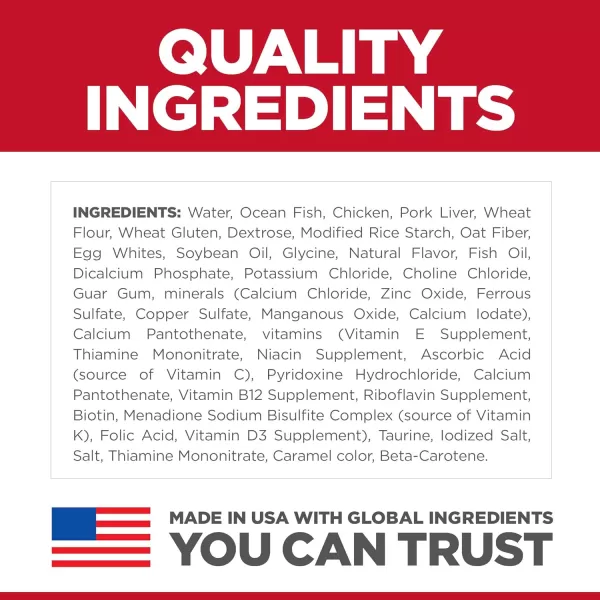 imageHills Science Diet Canned Wet Cat Food Adult Tender Chunks amp Gravy Recipes 55 oz Cans 24PackSeafood 28 Ounce Pack of 24