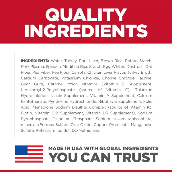 imageHills Science Diet Canned Wet Cat Food Adult Tender Chunks amp Gravy Recipes 55 oz Cans 24PackTurkey Liver 28 Ounce Pack of 24