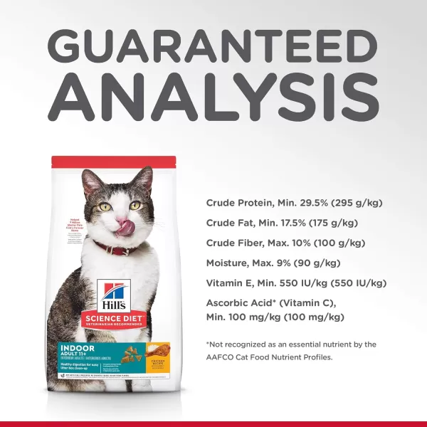 imageHills Science Diet Dry Cat Food Adult 11 Indoor Chicken Recipe 7 lb Bag7 Pound Pack of 1