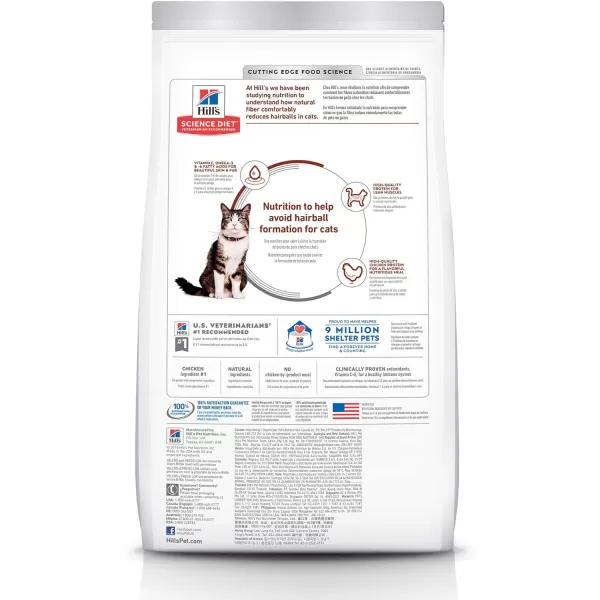 imageHills Science Diet Dry Cat Food Adult Hairball Control Chicken Recipe 155 lb Bag155 Pound Pack of 1
