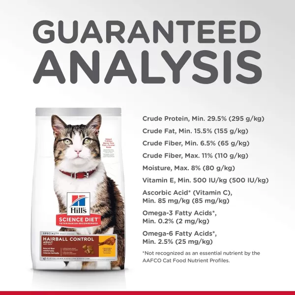 imageHills Science Diet Dry Cat Food Adult Hairball Control Chicken Recipe 155 lb Bag155 Pound Pack of 1