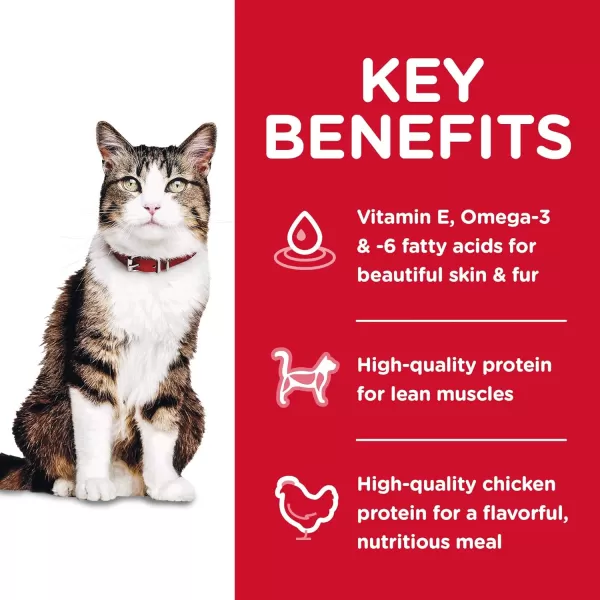 imageHills Science Diet Dry Cat Food Adult Hairball Control Chicken Recipe 155 lb Bag155 Pound Pack of 1