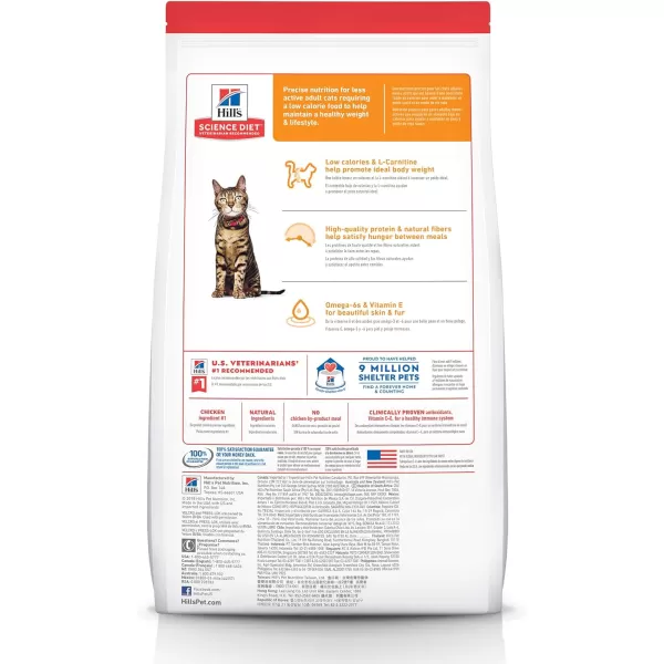 imageHills Science Diet Dry Cat Food Adult Light for Healthy Weight amp Weight Management Chicken Recipe 7 lb Bag16 Pound Pack of 1