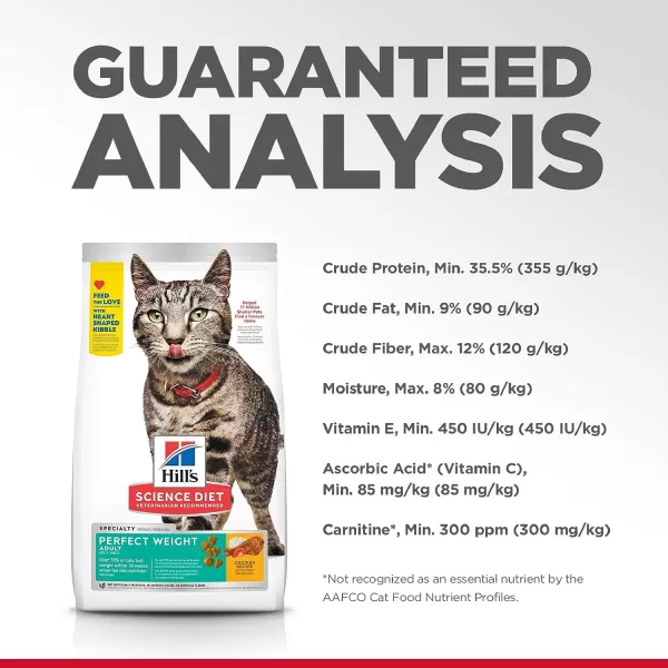 imageHills Science Diet Dry Cat Food Adult Perfect Weight for Weight Management Chicken Recipe 7 lb Bag15 Pound Pack of 1