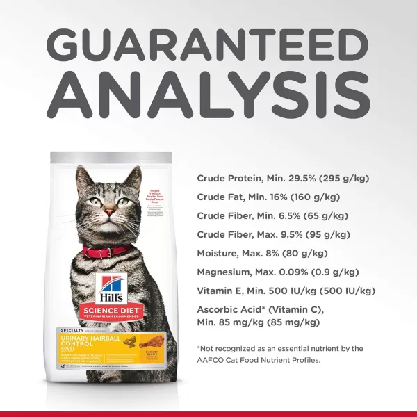 imageHills Science Diet Dry Cat Food Adult Urinary amp Hairball Control Chicken Recipe 7 lb Bag35 Pound Pack of 1