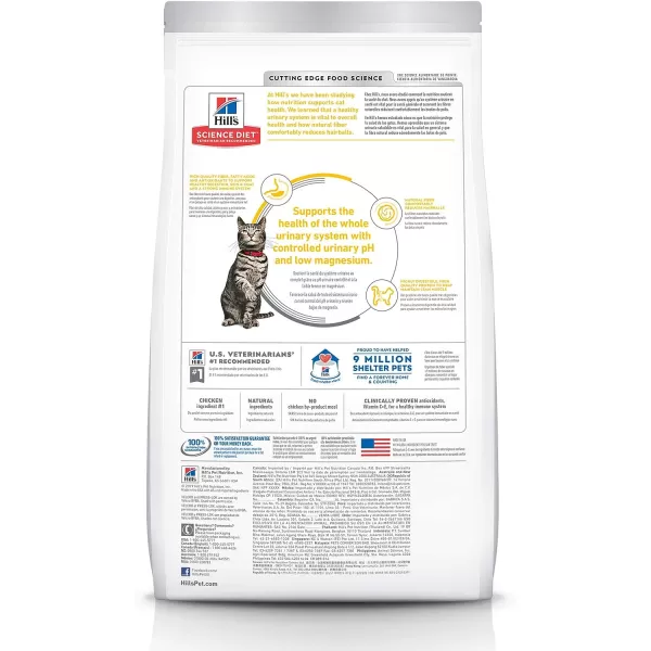 imageHills Science Diet Dry Cat Food Adult Urinary amp Hairball Control Chicken Recipe 7 lb Bag35 Pound Pack of 1