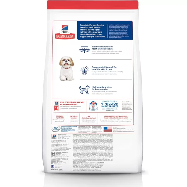 imageHills Science Diet Dry Dog Food Adult 7 for Senior Dogs Small Bites Chicken Meal Barley amp Brown Rice Recipe 5 lb Bag33 Pound Pack of 1