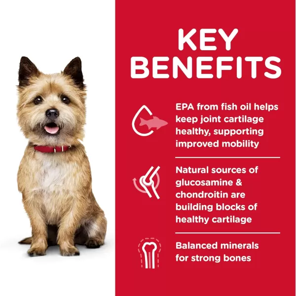 imageHills Science Diet Dry Dog Food Adult Healthy Mobility Small Bites Chicken Meal Brown Rice amp Barley Recipe 155 lb Bag4 Pound Pack of 1