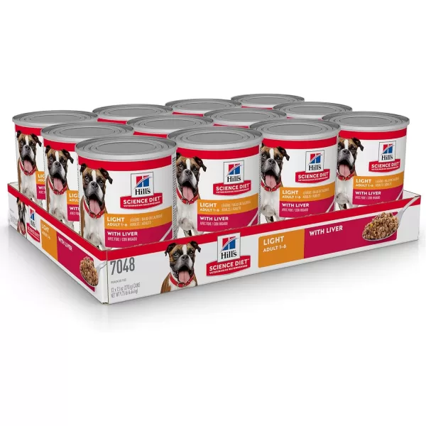 imageHills Science Diet Dry Dog Food Adult Light for Healthy Weight amp Weight Management 15 lb Bag13 Ounce Pack of 12
