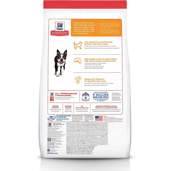 imageHills Science Diet Dry Dog Food Adult Light for Healthy Weight amp Weight Management Small Bites Chicken Meal amp Barley Recipe 5 lb Bag5 Pound Pack of 1