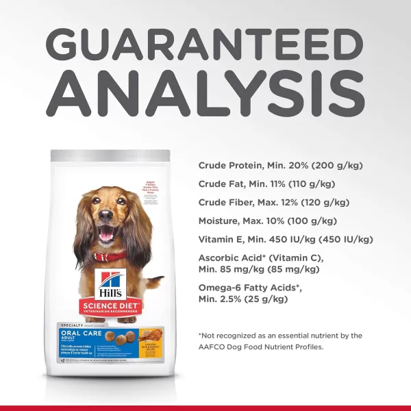 imageHills Science Diet Dry Dog Food Adult Oral Care Chicken Rice amp Barley Recipe 285 lb BagHills Science Diet Dry Dog Food Adult Oral Care Chicken Rice amp Barley Recipe 285 lb Bag