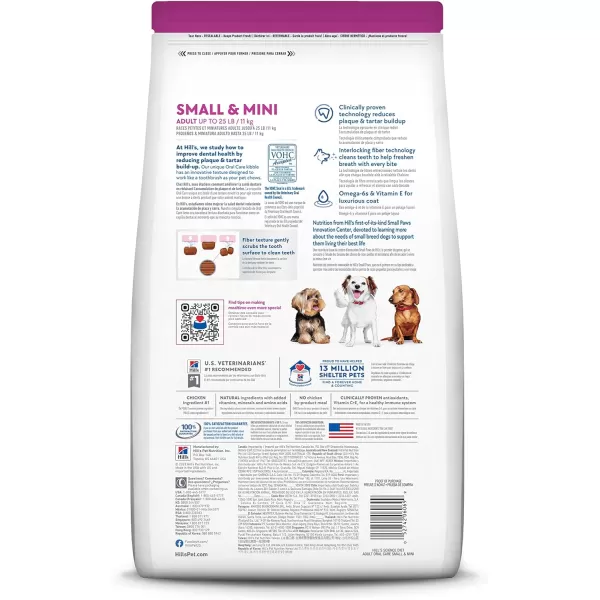 imageHills Science Diet Dry Dog Food Adult Oral Care Small amp Mini Chicken Recipe 4 lb BagHills Science Diet Dry Dog Food Adult Oral Care Small amp Mini Chicken Recipe 4 lb Bag