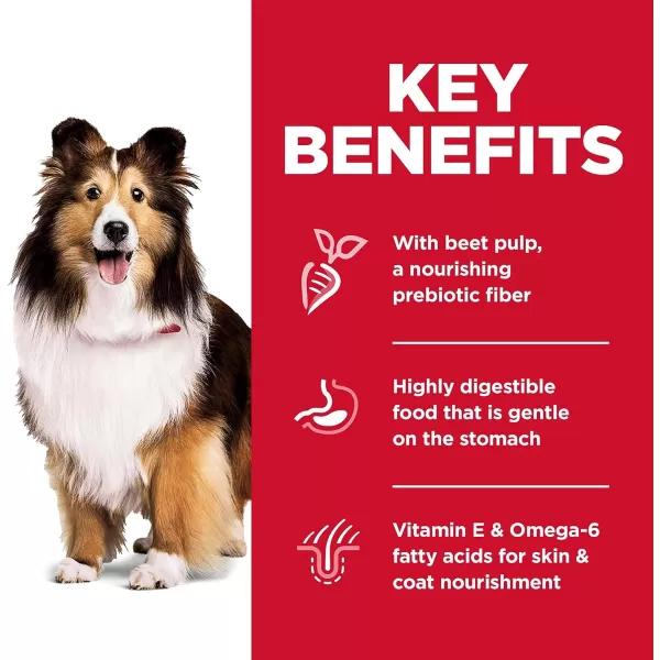imageHills Science Diet Dry Dog Food Adult Sensitive Stomach amp Skin Chicken Recipe 155 lb BagChicken amp Barley 15 Pound Pack of 1