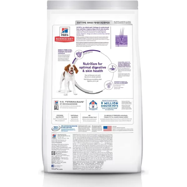 imageHills Science Diet Dry Dog Food Adult Sensitive Stomach amp Skin Chicken Recipe 155 lb BagGrain Free  Chicken amp Potato 24 Pound Pack of 1