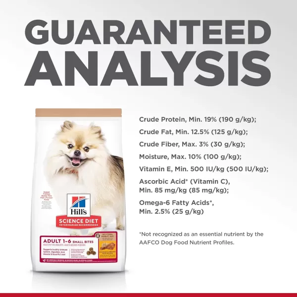 imageHills Science Diet Dry Dog Food Adult Small Bites Lamb Meal amp Brown Rice Recipe 155 lb Bag4 Pound Pack of 1