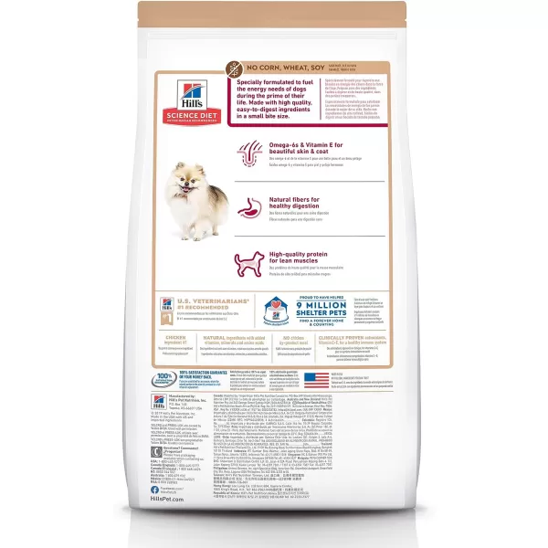 imageHills Science Diet Dry Dog Food Adult Small Bites Lamb Meal amp Brown Rice Recipe 155 lb Bag4 Pound Pack of 1