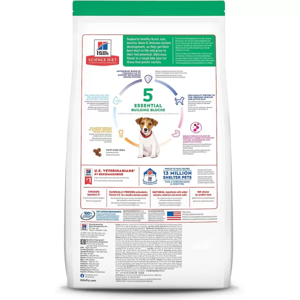 imageHills Science Diet Dry Dog Food Puppy Chicken Meal amp Barley Recipe 155 lb Bag125Pound