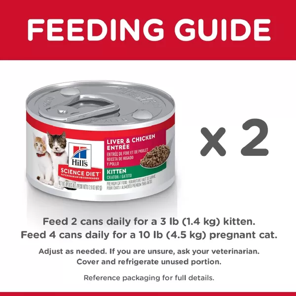 imageHills Science Diet Kitten Liver amp Chicken Entre Wet Cat Food 29 oz Cans 24PackHills Science Diet Kitten Liver amp Chicken Entre Wet Cat Food 29 oz Cans 24Pack