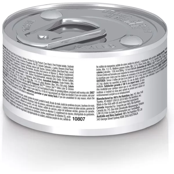 imageHills Science Diet Kitten Liver amp Chicken Entre Wet Cat Food 29 oz Cans 24PackHills Science Diet Kitten Liver amp Chicken Entre Wet Cat Food 29 oz Cans 24Pack