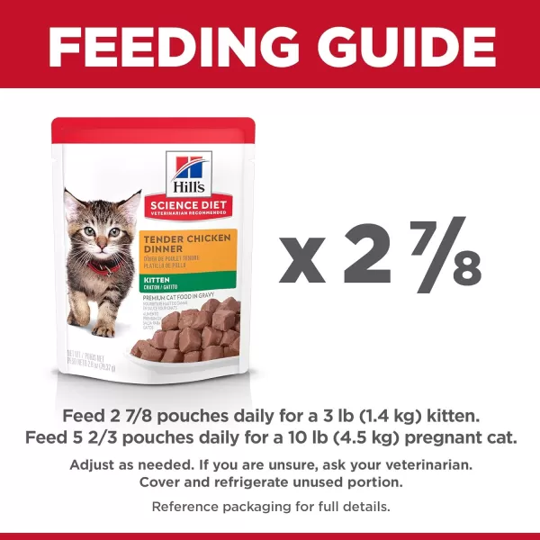 imageHills Science Diet Kitten Wet Cat Food Chicken Recipe 28 Ounce Pack of 24Chicken