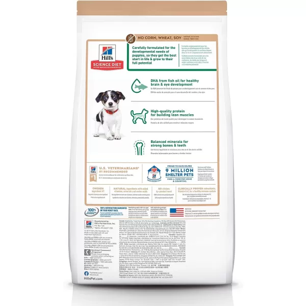 imageHills Science Diet Puppy No Corn Wheat or Soy Dry Dog Food Chicken Recipe 4 lb Bag125 Pound Pack of 1