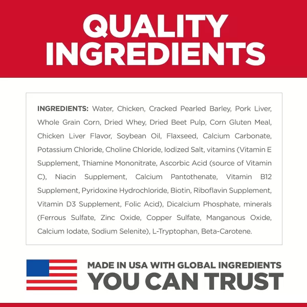imageHills Science Diet Senior 7 Canned Wet Dog Food Variety Pack Chicken and Beef Recipes 13 oz Cans 12PackChicken amp Barley 13 Ounce Pack of 12