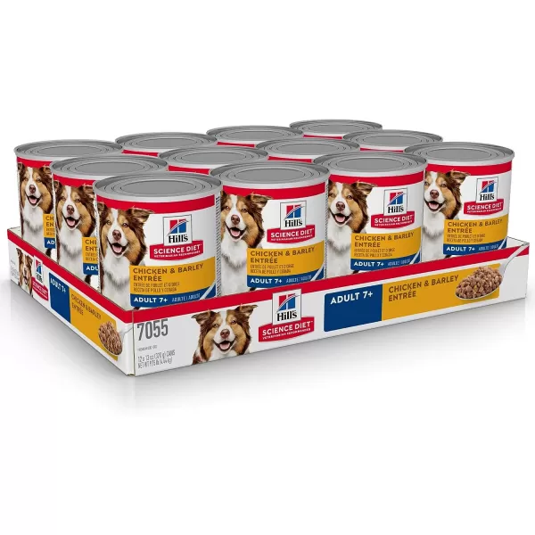 imageHills Science Diet Senior 7 Canned Wet Dog Food Variety Pack Chicken and Beef Recipes 13 oz Cans 12PackChicken amp Barley 13 Ounce Pack of 12
