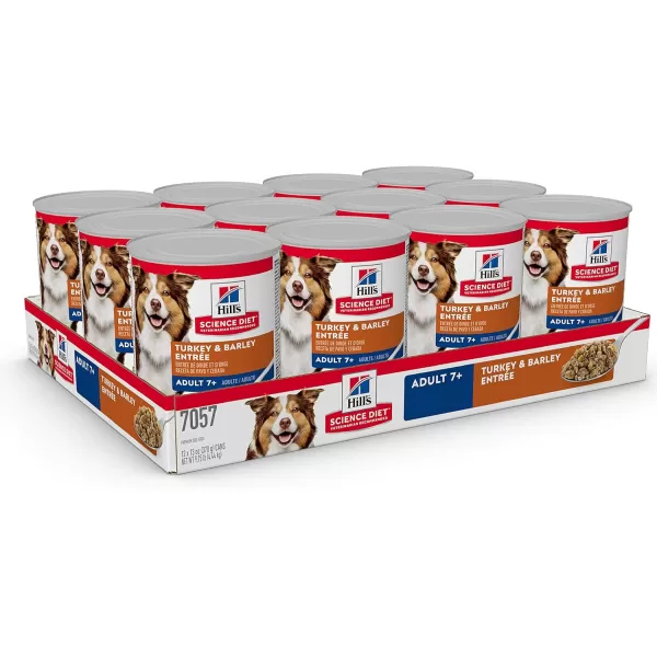 imageHills Science Diet Senior 7 Canned Wet Dog Food Variety Pack Chicken and Beef Recipes 13 oz Cans 12PackTurkey amp Barley 13 Oz 12 Pack