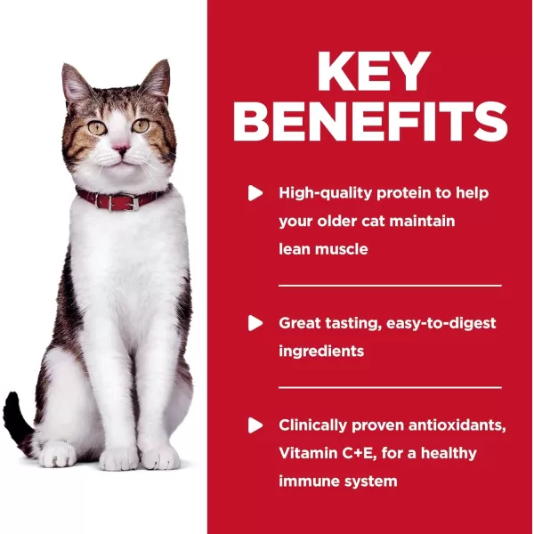 imageHills Science Diet Senior 7 Wet Cat Food Chicken Recipe 28 oz 24PackChicken 28 Ounce Pack of 24