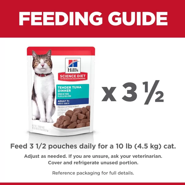 imageHills Science Diet Senior 7 Wet Cat Food Chicken Recipe 28 oz 24PackTuna 28 Ounce Pack of 24