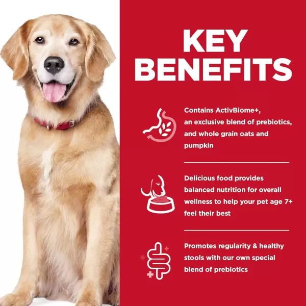 imageHills Science Diet Senior Adult 7 Dry Dog Food Small Bites Perfect Digestion Chicken Recipe 12 lb Bag12 Pound Pack of 1