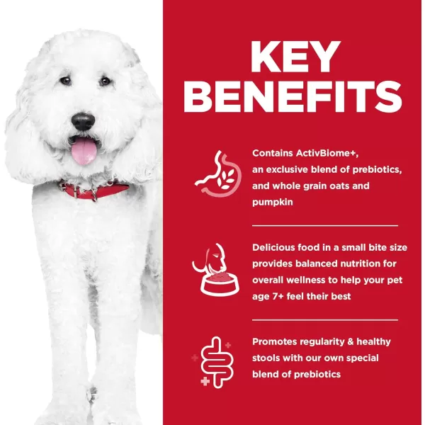 imageHills Science Diet Senior Adult 7 Dry Dog Food Small Bites Perfect Digestion Chicken Recipe 12 lb Bag12 Pound Small Bites Pack of 1